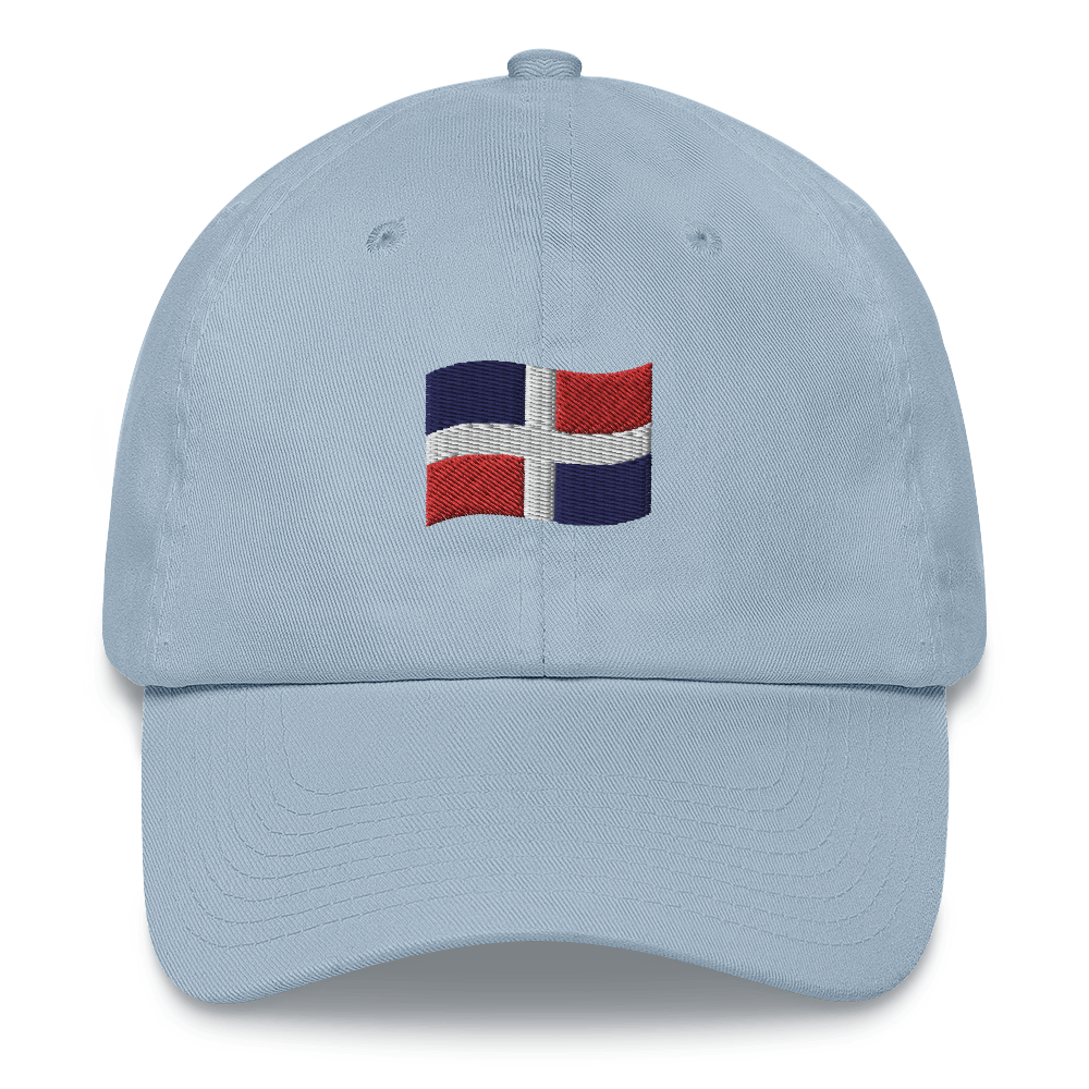 Dominican Republic Flag Emoji Dad hat - 2020 - DominicanGirlfriend.com - Frases Dominicanas - República Dominicana Lifestyle Graphic T-Shirts Streetwear & Accessories - New York - Bronx - Washington Heights - Miami - Florida - Boca Chica - USA - Dominican Clothing
