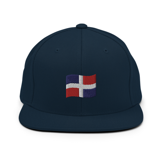 Dominican Republic Flag Emoji Snapback Hat