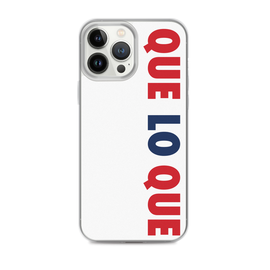 Que Lo Que Dominican iPhone Case - 2020 - DominicanGirlfriend.com - Frases Dominicanas - República Dominicana Lifestyle Graphic T-Shirts Streetwear & Accessories - New York - Bronx - Washington Heights - Miami - Florida - Boca Chica - USA - Dominican Clothing