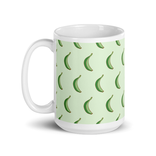 Dominican Platano Power White Glossy Mug