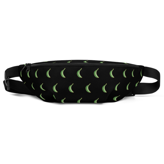 Platano All-Over Fanny Pack (Black) - 2020 - DominicanGirlfriend.com - Frases Dominicanas - República Dominicana Lifestyle Graphic T-Shirts Streetwear & Accessories - New York - Bronx - Washington Heights - Miami - Florida - Boca Chica - USA - Dominican Clothing