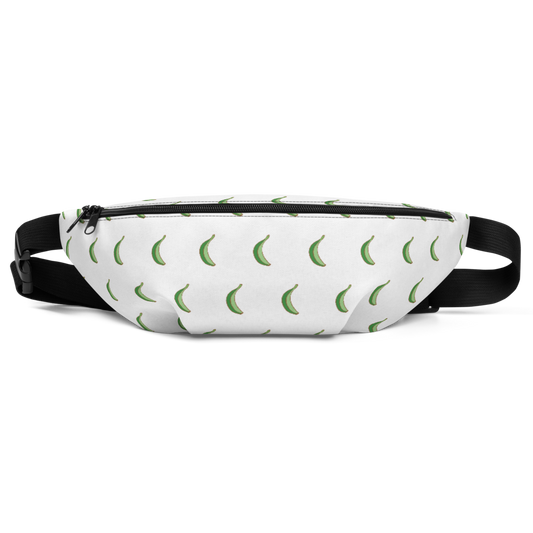 Platano All-Over Fanny Pack (White) - 2020 - DominicanGirlfriend.com - Frases Dominicanas - República Dominicana Lifestyle Graphic T-Shirts Streetwear & Accessories - New York - Bronx - Washington Heights - Miami - Florida - Boca Chica - USA - Dominican Clothing