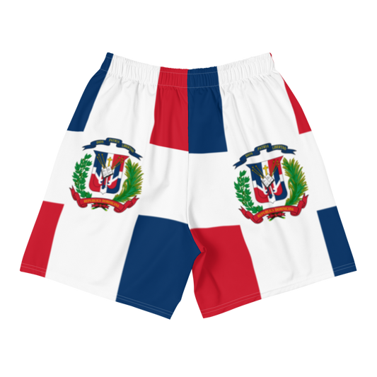 Dominican Republic Flag Men's Athletic Long Shorts - 2020 - DominicanGirlfriend.com - Frases Dominicanas - República Dominicana Lifestyle Graphic T-Shirts Streetwear & Accessories - New York - Bronx - Washington Heights - Miami - Florida - Boca Chica - USA - Dominican Clothing