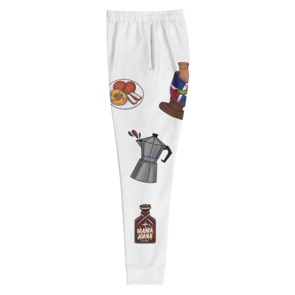 Dominican Treasures Women's White Joggers - 2020 - DominicanGirlfriend.com - Frases Dominicanas - República Dominicana Lifestyle Graphic T-Shirts Streetwear & Accessories - New York - Bronx - Washington Heights - Miami - Florida - Boca Chica - USA - Dominican Clothing