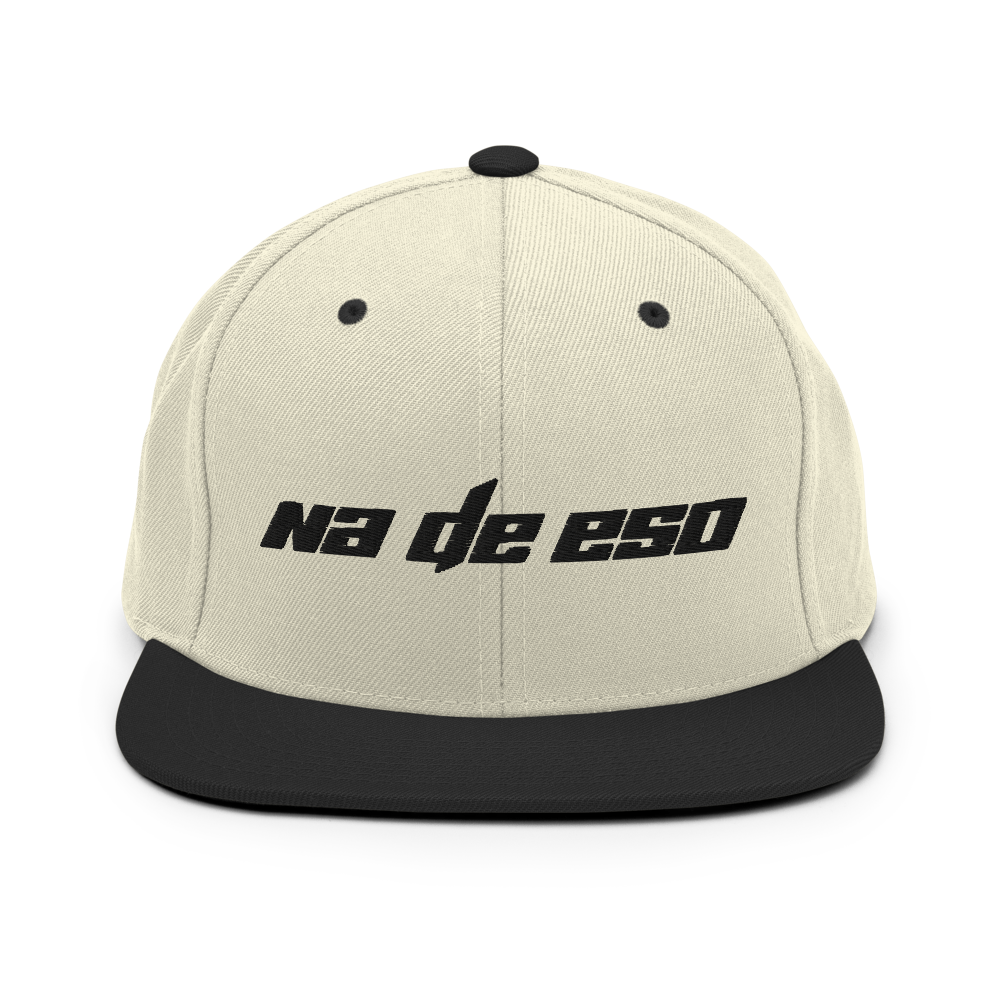 Na De Eso Snapback Hat - 2020 - DominicanGirlfriend.com - Frases Dominicanas - República Dominicana Lifestyle Graphic T-Shirts Streetwear & Accessories - New York - Bronx - Washington Heights - Miami - Florida - Boca Chica - USA - Dominican Clothing