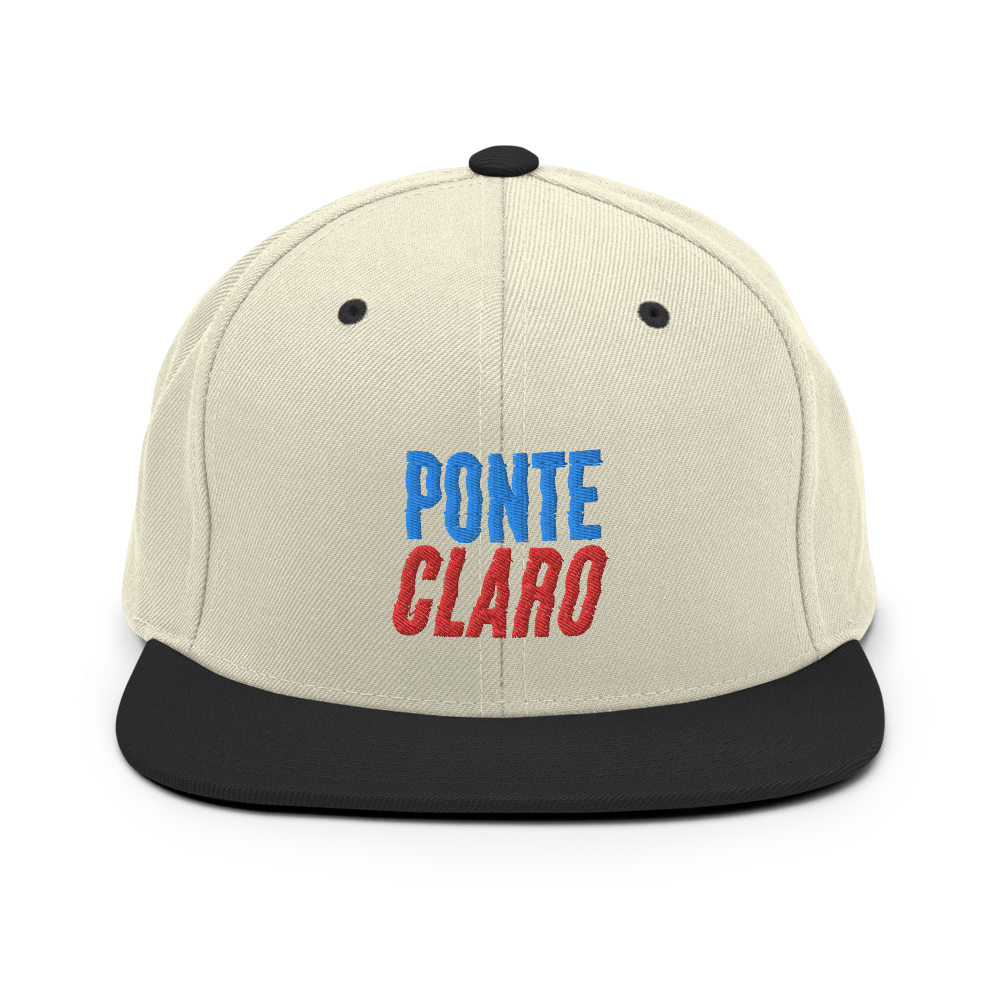 Ponte Claro Snapback Hat - 2020 - DominicanGirlfriend.com - Frases Dominicanas - República Dominicana Lifestyle Graphic T-Shirts Streetwear & Accessories - New York - Bronx - Washington Heights - Miami - Florida - Boca Chica - USA - Dominican Clothing
