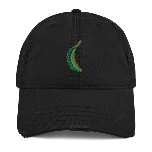 Platano Distressed Dad Hat - 2020 - DominicanGirlfriend.com - Frases Dominicanas - República Dominicana Lifestyle Graphic T-Shirts Streetwear & Accessories - New York - Bronx - Washington Heights - Miami - Florida - Boca Chica - USA - Dominican Clothing