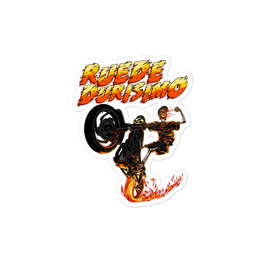 Ruede Durisimo Bubble-free Stickers - 2020 - DominicanGirlfriend.com - Frases Dominicanas - República Dominicana Lifestyle Graphic T-Shirts Streetwear & Accessories - New York - Bronx - Washington Heights - Miami - Florida - Boca Chica - USA - Dominican Clothing