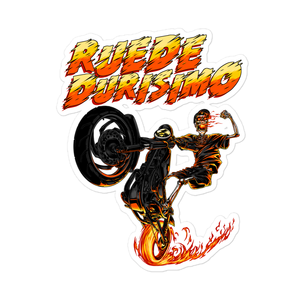 Ruede Durisimo Bubble-free Stickers - 2020 - DominicanGirlfriend.com - Frases Dominicanas - República Dominicana Lifestyle Graphic T-Shirts Streetwear & Accessories - New York - Bronx - Washington Heights - Miami - Florida - Boca Chica - USA - Dominican Clothing