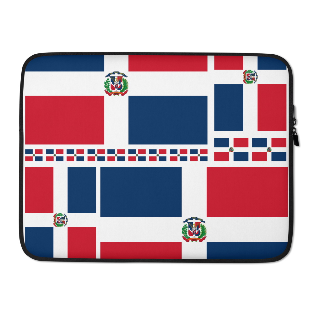 Dominican Republic Flag All-Over Collage Laptop Sleeve - 2020 - DominicanGirlfriend.com - Frases Dominicanas - República Dominicana Lifestyle Graphic T-Shirts Streetwear & Accessories - New York - Bronx - Washington Heights - Miami - Florida - Boca Chica - USA - Dominican Clothing