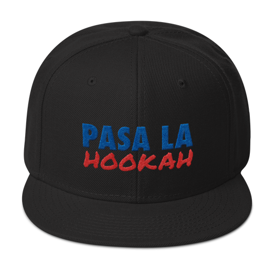 Pasa La Hookah Snapback Hat - 2020 - DominicanGirlfriend.com - Frases Dominicanas - República Dominicana Lifestyle Graphic T-Shirts Streetwear & Accessories - New York - Bronx - Washington Heights - Miami - Florida - Boca Chica - USA - Dominican Clothing