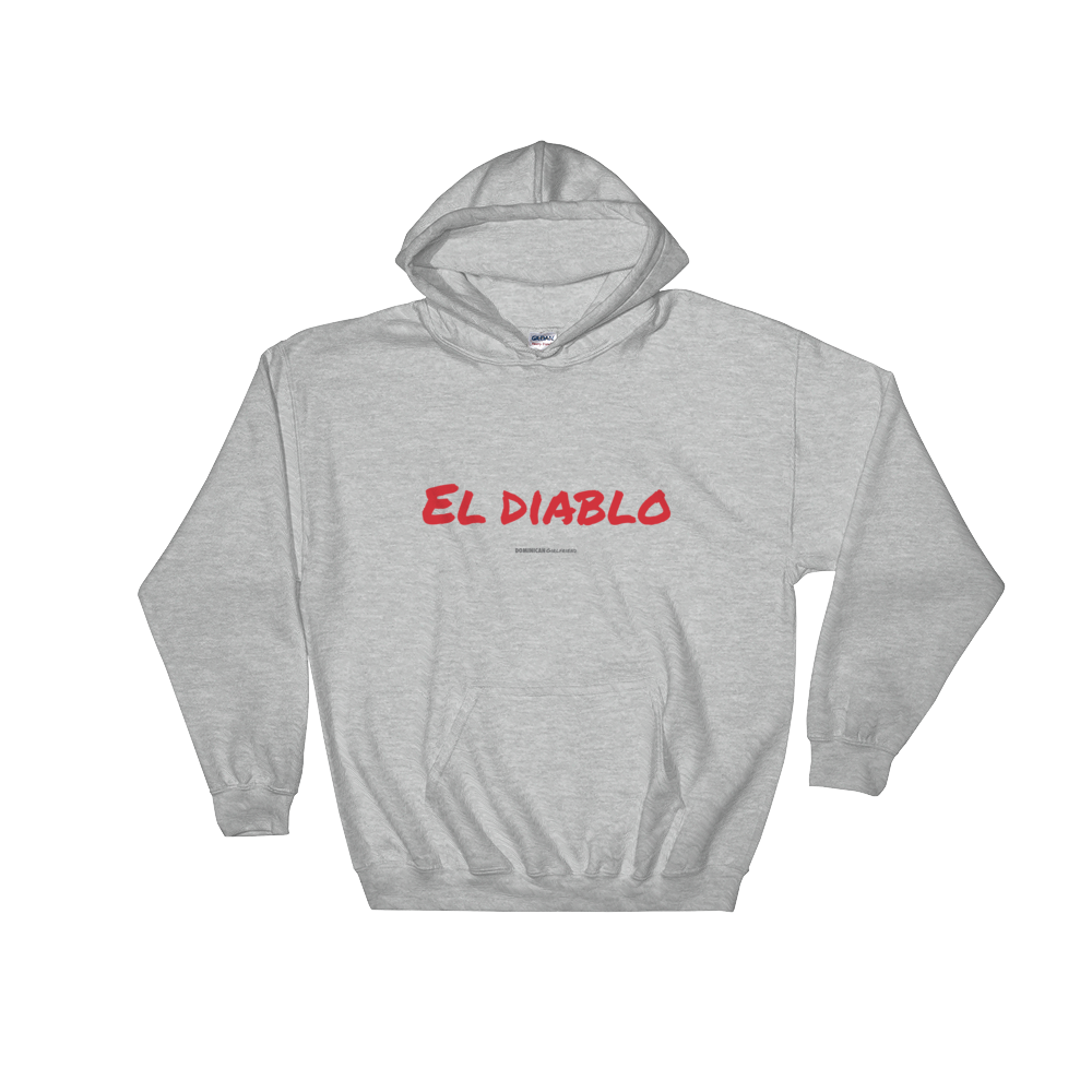 El Diablo Unisex Hoodie - 2020 - DominicanGirlfriend.com - Frases Dominicanas - República Dominicana Lifestyle Graphic T-Shirts Streetwear & Accessories - New York - Bronx - Washington Heights - Miami - Florida - Boca Chica - USA - Dominican Clothing