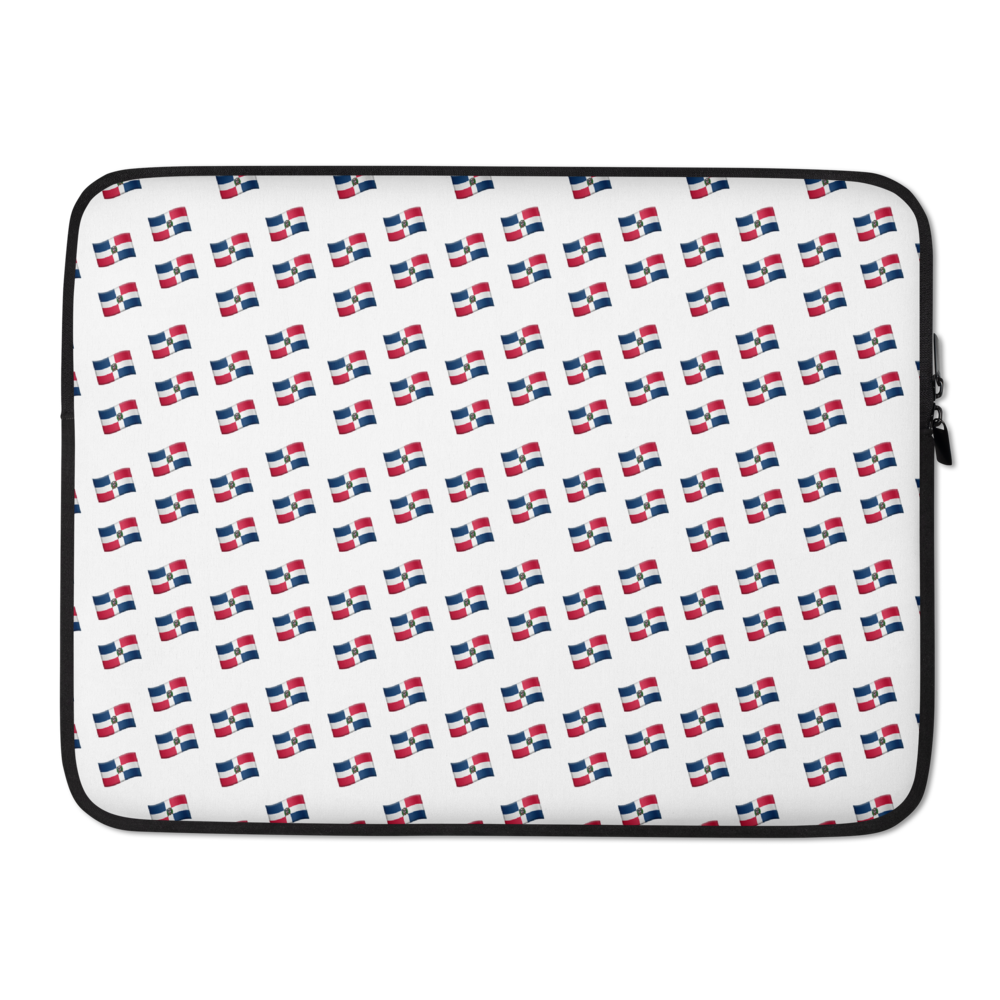 All-Over Emoji República Dominicana Flag Laptop Sleeve - 2020 - DominicanGirlfriend.com - Frases Dominicanas - República Dominicana Lifestyle Graphic T-Shirts Streetwear & Accessories - New York - Bronx - Washington Heights - Miami - Florida - Boca Chica - USA - Dominican Clothing