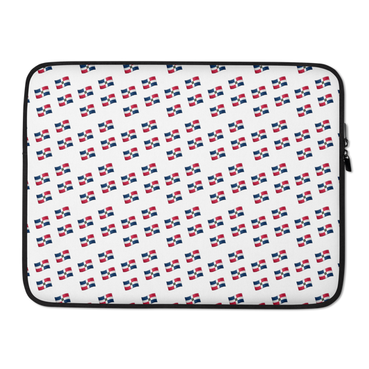 All-Over Emoji República Dominicana Flag Laptop Sleeve - 2020 - DominicanGirlfriend.com - Frases Dominicanas - República Dominicana Lifestyle Graphic T-Shirts Streetwear & Accessories - New York - Bronx - Washington Heights - Miami - Florida - Boca Chica - USA - Dominican Clothing