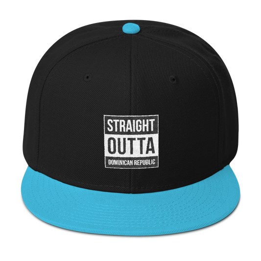 Straight Outta Dominican Republic Snapback - 2020 - DominicanGirlfriend.com - Frases Dominicanas - República Dominicana Lifestyle Graphic T-Shirts Streetwear & Accessories - New York - Bronx - Washington Heights - Miami - Florida - Boca Chica - USA - Dominican Clothing