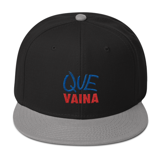 Que Vaina Snapback Hat - 2020 - DominicanGirlfriend.com - Frases Dominicanas - República Dominicana Lifestyle Graphic T-Shirts Streetwear & Accessories - New York - Bronx - Washington Heights - Miami - Florida - Boca Chica - USA - Dominican Clothing