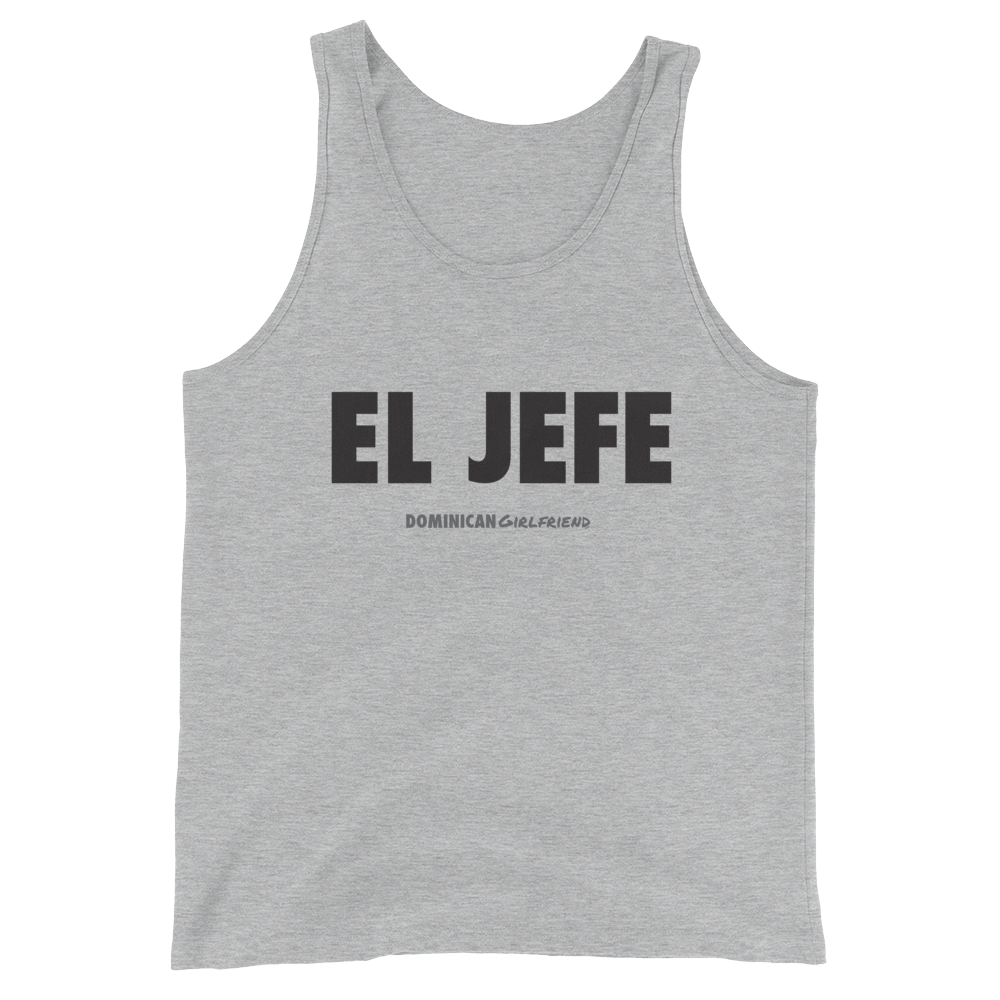El Jefe Tank Top - 2020 - DominicanGirlfriend.com - Frases Dominicanas - República Dominicana Lifestyle Graphic T-Shirts Streetwear & Accessories - New York - Bronx - Washington Heights - Miami - Florida - Boca Chica - USA - Dominican Clothing