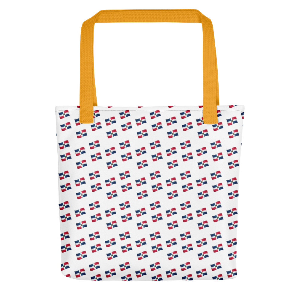 All-Over Emoji República Dominicana Flag Tote bag - 2020 - DominicanGirlfriend.com - Frases Dominicanas - República Dominicana Lifestyle Graphic T-Shirts Streetwear & Accessories - New York - Bronx - Washington Heights - Miami - Florida - Boca Chica - USA - Dominican Clothing