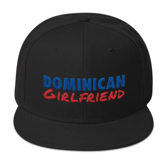 Dominican Girlfriend Snapback Hat - 2020 - DominicanGirlfriend.com - Frases Dominicanas - República Dominicana Lifestyle Graphic T-Shirts Streetwear & Accessories - New York - Bronx - Washington Heights - Miami - Florida - Boca Chica - USA - Dominican Clothing
