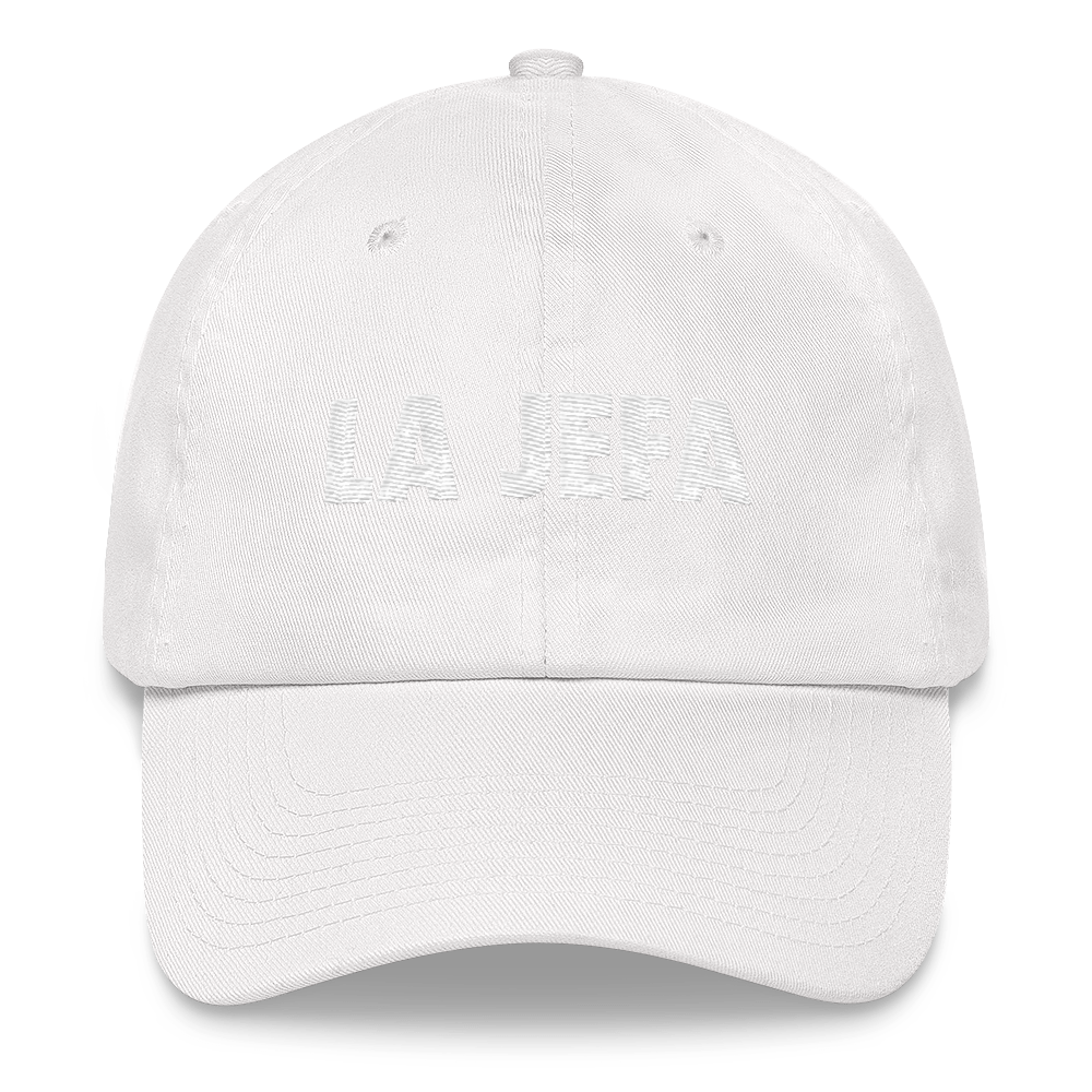 La Jefa Dad Hat - 2020 - DominicanGirlfriend.com - Frases Dominicanas - República Dominicana Lifestyle Graphic T-Shirts Streetwear & Accessories - New York - Bronx - Washington Heights - Miami - Florida - Boca Chica - USA - Dominican Clothing
