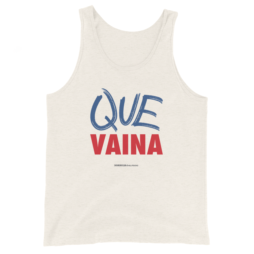 Que Vaina Tank Top - 2020 - DominicanGirlfriend.com - Frases Dominicanas - República Dominicana Lifestyle Graphic T-Shirts Streetwear & Accessories - New York - Bronx - Washington Heights - Miami - Florida - Boca Chica - USA - Dominican Clothing