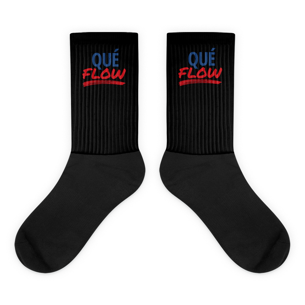 Que Flow Socks - 2020 - DominicanGirlfriend.com - Frases Dominicanas - República Dominicana Lifestyle Graphic T-Shirts Streetwear & Accessories - New York - Bronx - Washington Heights - Miami - Florida - Boca Chica - USA - Dominican Clothing