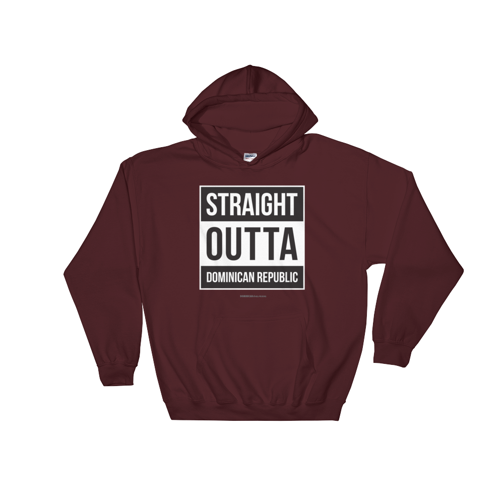 Straight Outta Dominican Republic Unisex Hoodie - 2020 - DominicanGirlfriend.com - Frases Dominicanas - República Dominicana Lifestyle Graphic T-Shirts Streetwear & Accessories - New York - Bronx - Washington Heights - Miami - Florida - Boca Chica - USA - Dominican Clothing