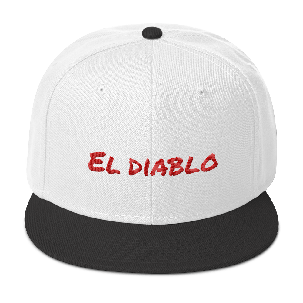 El Diablo Snapback Hat - 2020 - DominicanGirlfriend.com - Frases Dominicanas - República Dominicana Lifestyle Graphic T-Shirts Streetwear & Accessories - New York - Bronx - Washington Heights - Miami - Florida - Boca Chica - USA - Dominican Clothing