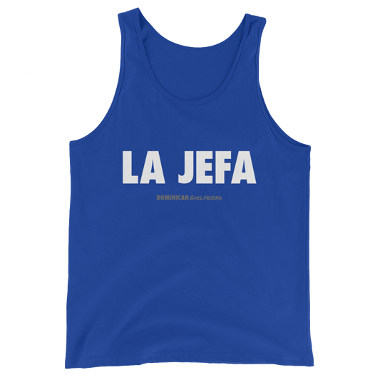 La Jefa Tank Top - 2020 - DominicanGirlfriend.com - Frases Dominicanas - República Dominicana Lifestyle Graphic T-Shirts Streetwear & Accessories - New York - Bronx - Washington Heights - Miami - Florida - Boca Chica - USA - Dominican Clothing