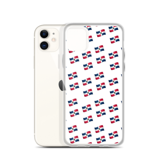 All-Over Emoji República Dominicana Flag iPhone Case - 2020 - DominicanGirlfriend.com - Frases Dominicanas - República Dominicana Lifestyle Graphic T-Shirts Streetwear & Accessories - New York - Bronx - Washington Heights - Miami - Florida - Boca Chica - USA - Dominican Clothing