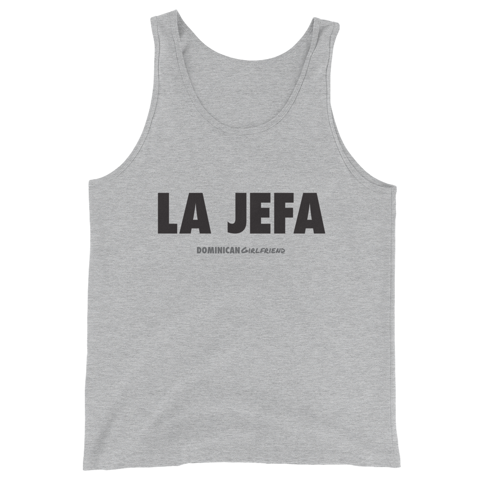 La Jefa Tank Top - 2020 - DominicanGirlfriend.com - Frases Dominicanas - República Dominicana Lifestyle Graphic T-Shirts Streetwear & Accessories - New York - Bronx - Washington Heights - Miami - Florida - Boca Chica - USA - Dominican Clothing
