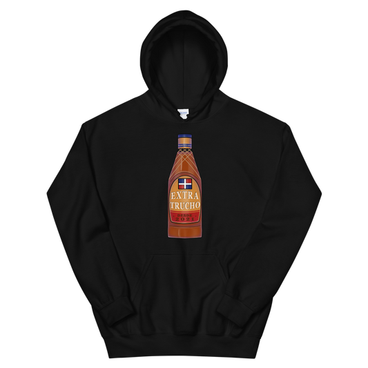 Extra Trucho Dominican Rum Unisex Hoodie - 2020 - DominicanGirlfriend.com - Frases Dominicanas - República Dominicana Lifestyle Graphic T-Shirts Streetwear & Accessories - New York - Bronx - Washington Heights - Miami - Florida - Boca Chica - USA - Dominican Clothing