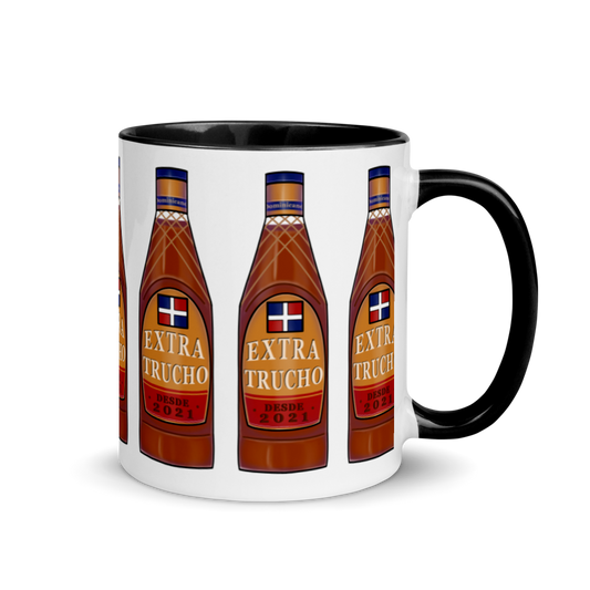 Extra Trucho Dominican Rum Mug with Color Inside - 2020 - DominicanGirlfriend.com - Frases Dominicanas - República Dominicana Lifestyle Graphic T-Shirts Streetwear & Accessories - New York - Bronx - Washington Heights - Miami - Florida - Boca Chica - USA - Dominican Clothing