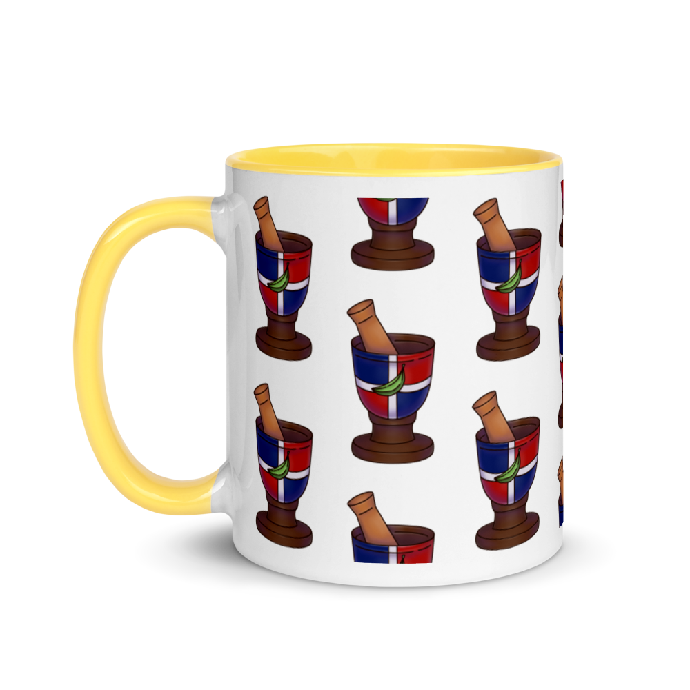 Pilon Dominicano Mug with Color Inside - 2020 - DominicanGirlfriend.com - Frases Dominicanas - República Dominicana Lifestyle Graphic T-Shirts Streetwear & Accessories - New York - Bronx - Washington Heights - Miami - Florida - Boca Chica - USA - Dominican Clothing