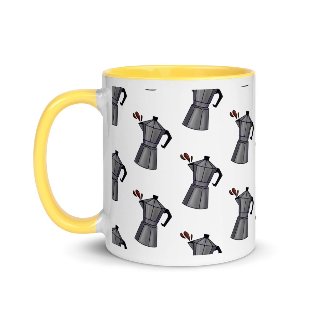 Cafetera Mug with Color Inside - 2020 - DominicanGirlfriend.com - Frases Dominicanas - República Dominicana Lifestyle Graphic T-Shirts Streetwear & Accessories - New York - Bronx - Washington Heights - Miami - Florida - Boca Chica - USA - Dominican Clothing