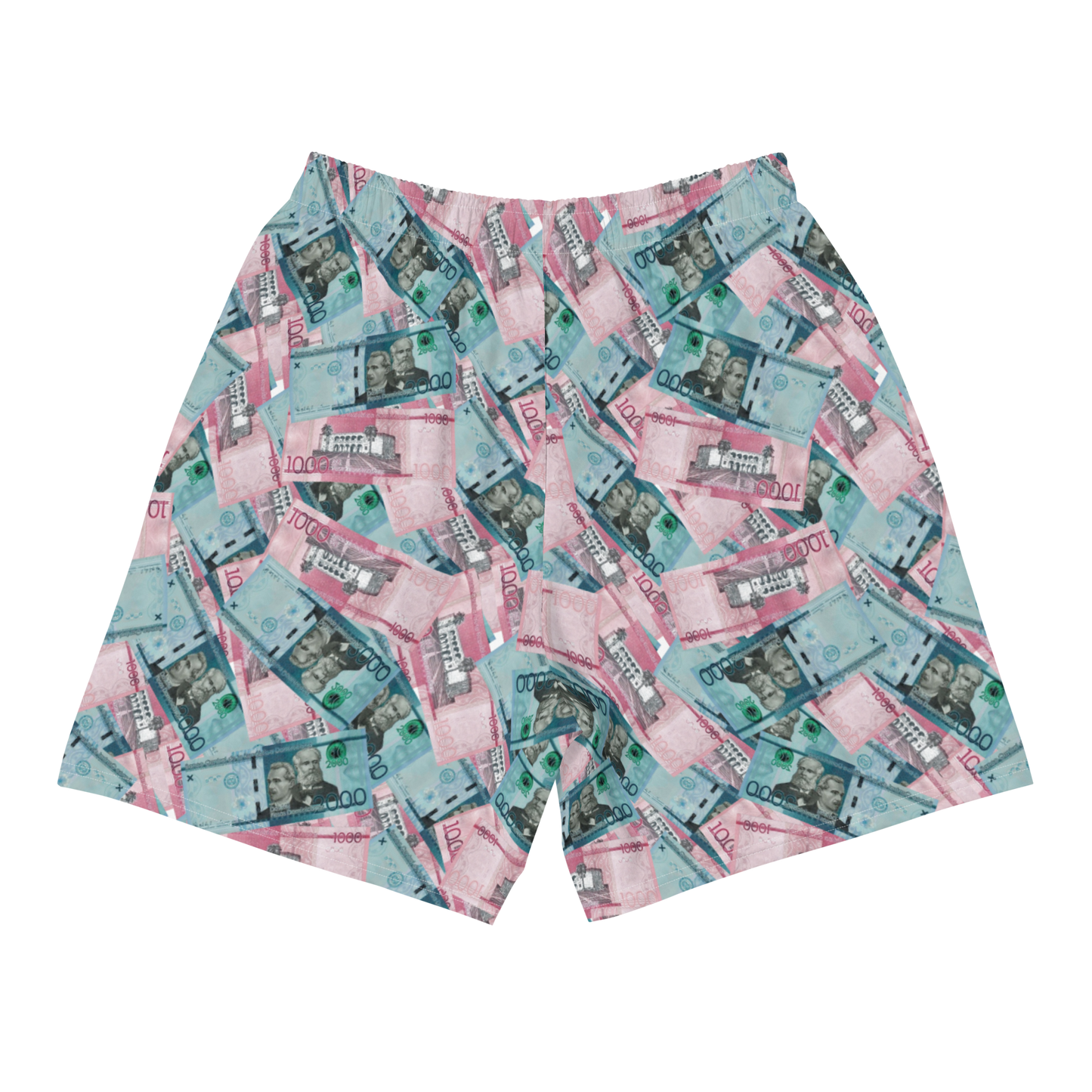 1000 y 2000 Dominican Pesos Men's Athletic Long Shorts Swimsuit  - 2020 - DominicanGirlfriend.com - Frases Dominicanas - República Dominicana Lifestyle Graphic T-Shirts Streetwear & Accessories - New York - Bronx - Washington Heights - Miami - Florida - Boca Chica - USA - Dominican Clothing