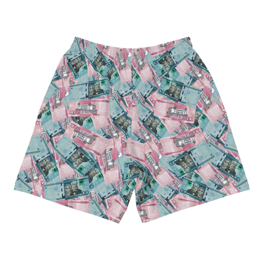 1000 y 2000 Dominican Pesos Men's Athletic Long Shorts Swimsuit