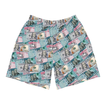 Dominican Pesos y Dolares Men's Athletic Long Shorts Swimsuit