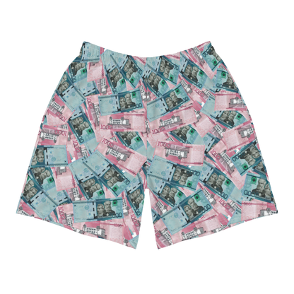 1000 y 2000 Dominican Pesos Men's Athletic Long Shorts Swimsuit  - 2020 - DominicanGirlfriend.com - Frases Dominicanas - República Dominicana Lifestyle Graphic T-Shirts Streetwear & Accessories - New York - Bronx - Washington Heights - Miami - Florida - Boca Chica - USA - Dominican Clothing