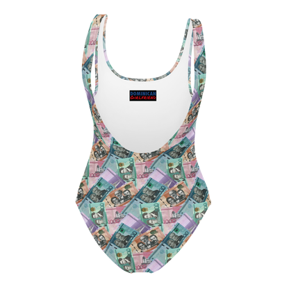 Dominican Pesos One-Piece Swimsuit