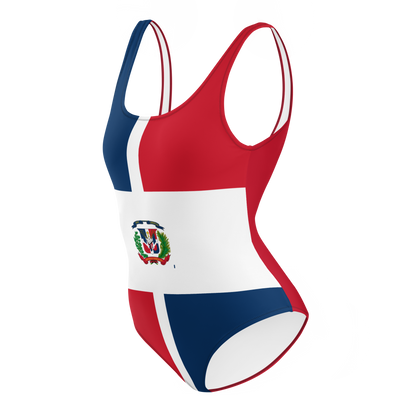 Dominican Republic Flag One-Piece Swimsuit