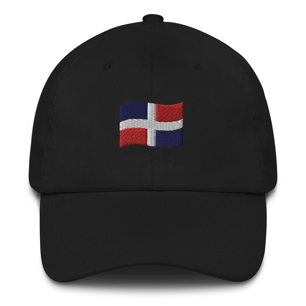 Dominican Republic Flag Emoji Dad hat  - 2020 - DominicanGirlfriend.com - Frases Dominicanas - República Dominicana Lifestyle Graphic T-Shirts Streetwear & Accessories - New York - Bronx - Washington Heights - Miami - Florida - Boca Chica - USA - Dominican Clothing