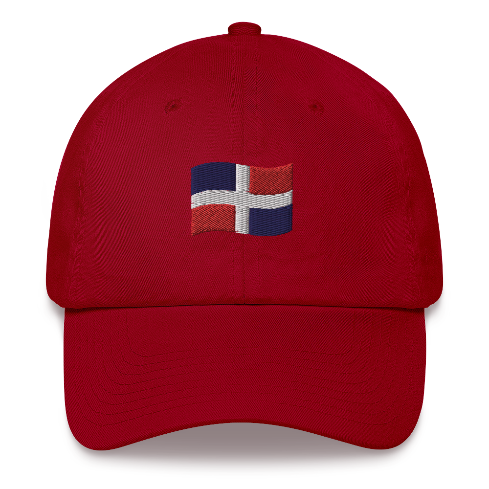 Dominican Republic Flag Emoji Dad hat  - 2020 - DominicanGirlfriend.com - Frases Dominicanas - República Dominicana Lifestyle Graphic T-Shirts Streetwear & Accessories - New York - Bronx - Washington Heights - Miami - Florida - Boca Chica - USA - Dominican Clothing