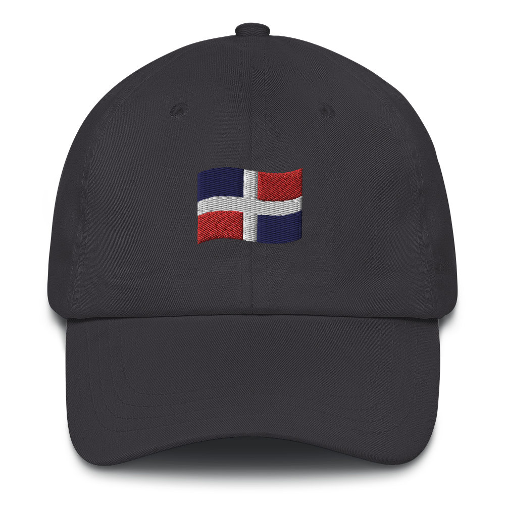 Dominican Republic Flag Emoji Dad hat  - 2020 - DominicanGirlfriend.com - Frases Dominicanas - República Dominicana Lifestyle Graphic T-Shirts Streetwear & Accessories - New York - Bronx - Washington Heights - Miami - Florida - Boca Chica - USA - Dominican Clothing