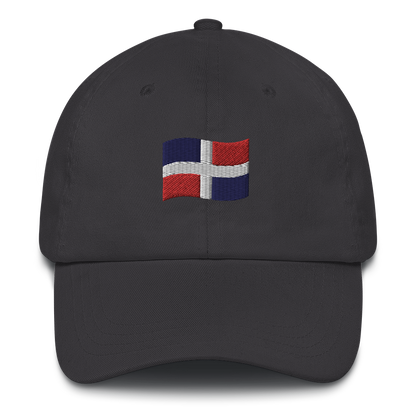 Dominican Republic Flag Emoji Dad hat  - 2020 - DominicanGirlfriend.com - Frases Dominicanas - República Dominicana Lifestyle Graphic T-Shirts Streetwear & Accessories - New York - Bronx - Washington Heights - Miami - Florida - Boca Chica - USA - Dominican Clothing
