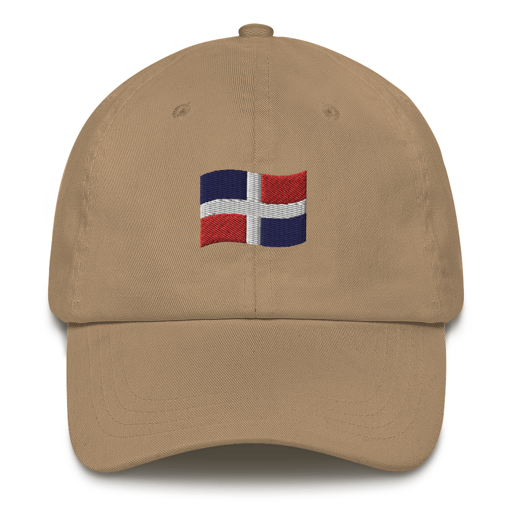 Dominican Republic Flag Emoji Dad hat  - 2020 - DominicanGirlfriend.com - Frases Dominicanas - República Dominicana Lifestyle Graphic T-Shirts Streetwear & Accessories - New York - Bronx - Washington Heights - Miami - Florida - Boca Chica - USA - Dominican Clothing
