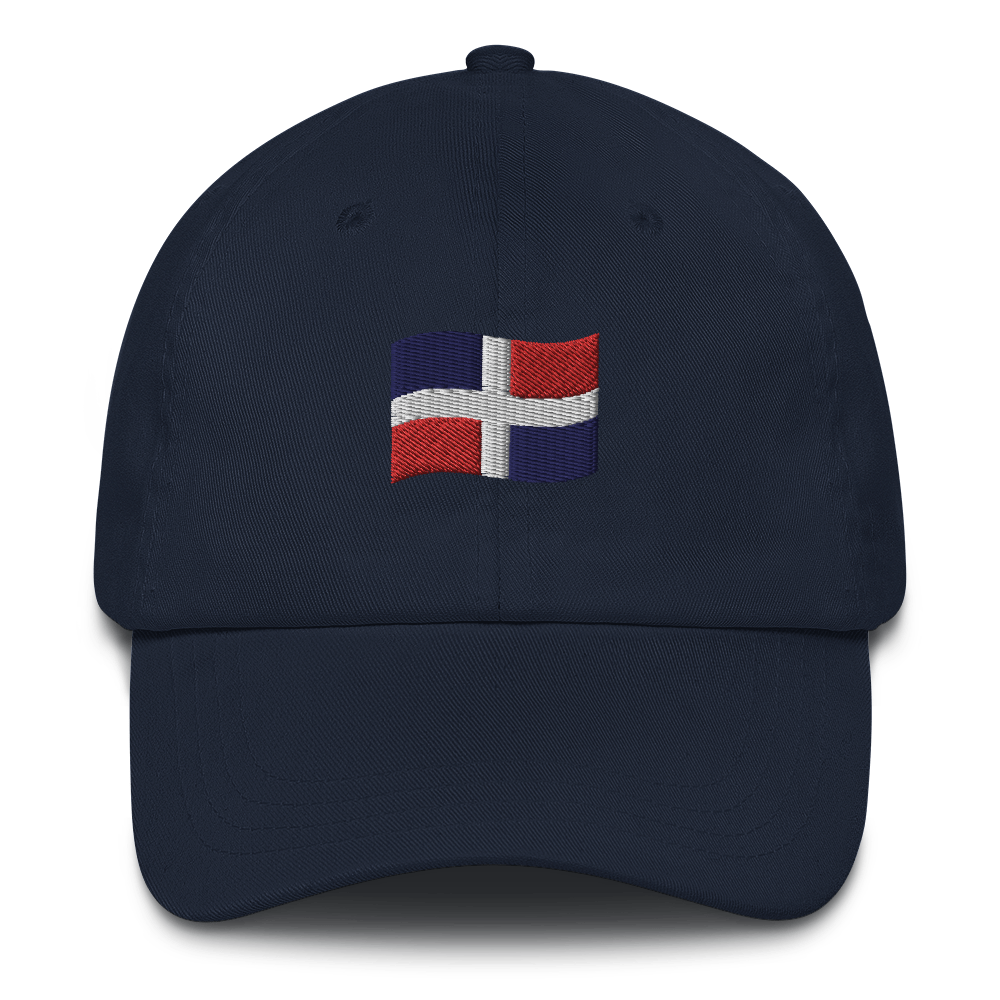 Dominican Republic Flag Emoji Dad hat  - 2020 - DominicanGirlfriend.com - Frases Dominicanas - República Dominicana Lifestyle Graphic T-Shirts Streetwear & Accessories - New York - Bronx - Washington Heights - Miami - Florida - Boca Chica - USA - Dominican Clothing