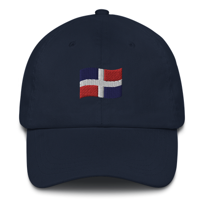 Dominican Republic Flag Emoji Dad hat  - 2020 - DominicanGirlfriend.com - Frases Dominicanas - República Dominicana Lifestyle Graphic T-Shirts Streetwear & Accessories - New York - Bronx - Washington Heights - Miami - Florida - Boca Chica - USA - Dominican Clothing
