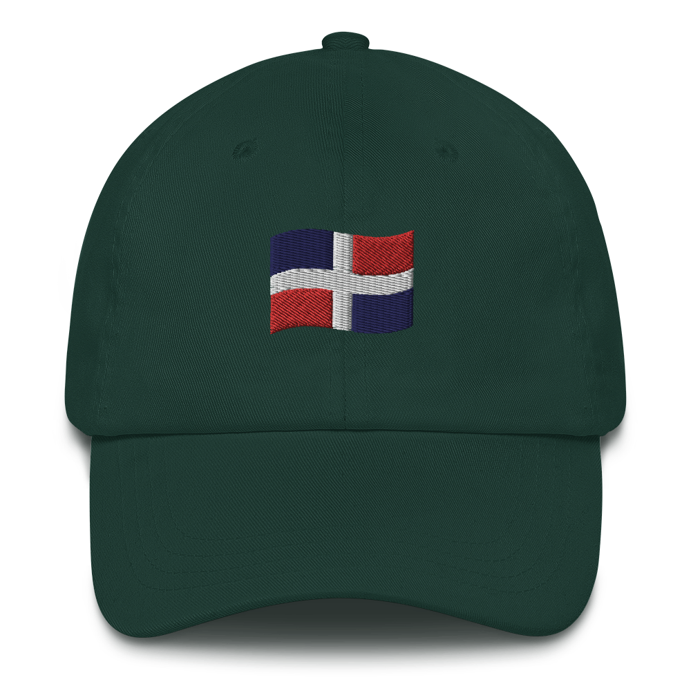 Dominican Republic Flag Emoji Dad hat  - 2020 - DominicanGirlfriend.com - Frases Dominicanas - República Dominicana Lifestyle Graphic T-Shirts Streetwear & Accessories - New York - Bronx - Washington Heights - Miami - Florida - Boca Chica - USA - Dominican Clothing