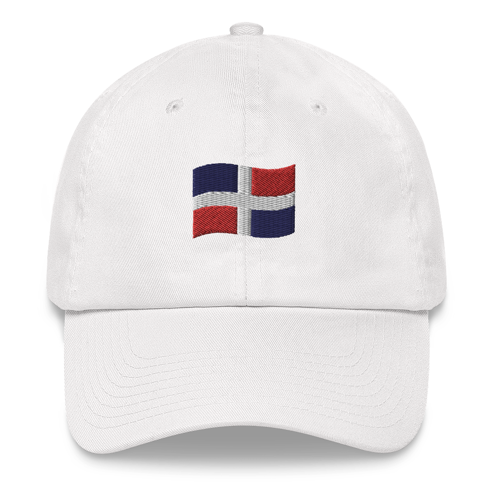 Dominican Republic Flag Emoji Dad hat  - 2020 - DominicanGirlfriend.com - Frases Dominicanas - República Dominicana Lifestyle Graphic T-Shirts Streetwear & Accessories - New York - Bronx - Washington Heights - Miami - Florida - Boca Chica - USA - Dominican Clothing